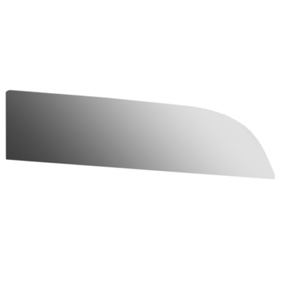 8 Inch Stainless Steel Chop Top Window Panels By Roadworks Fits Peterbilt 567, 579