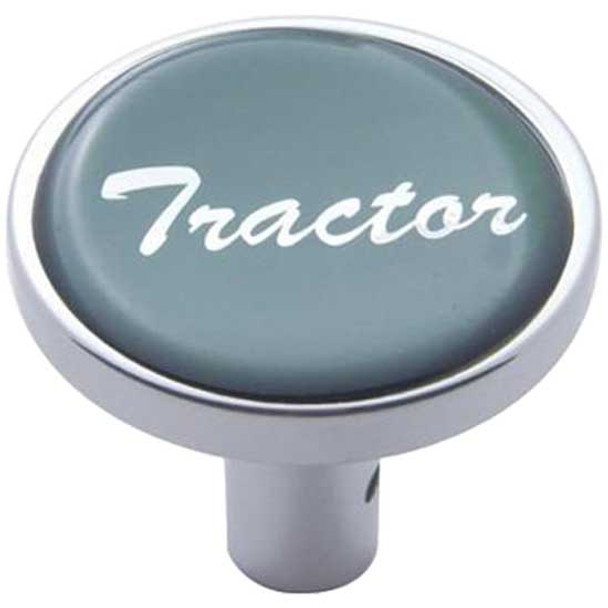 Chrome Tractor Long Air Valve Knob W/ Green Glossy Sticker, Pin Mount Chrome Tractor Long Air Valve Knob W/ Green Glossy Sticker, Pin Mount