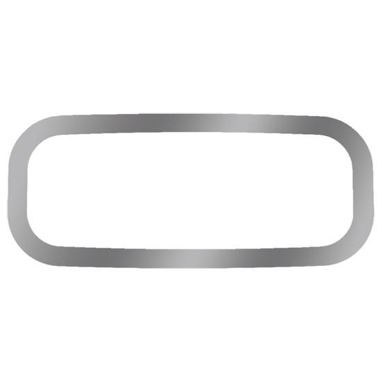 Ultracab Stainless Steel Sleeper Light Trims Fits Peterbilt 377, 378, 379, 385