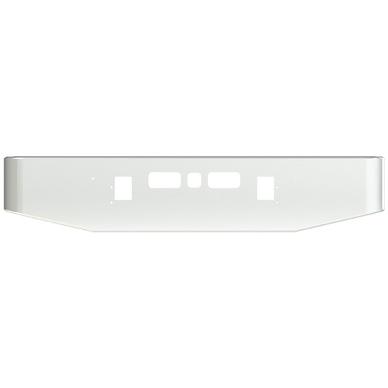 16 Inch Chrome Bumper W/ Tapered Rolled Ends, Mounting, Vent & Tow/Hitch Holes By Valley Chrome
