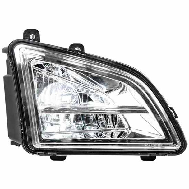Chrome Competition Series LED Driving & Fog Light, Passenger Side For Volvo VNL Gen III