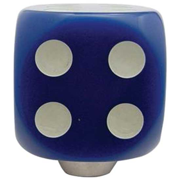 Blue Dice Gearshift Knob W/ Glow Dots And Hex Screw Mount