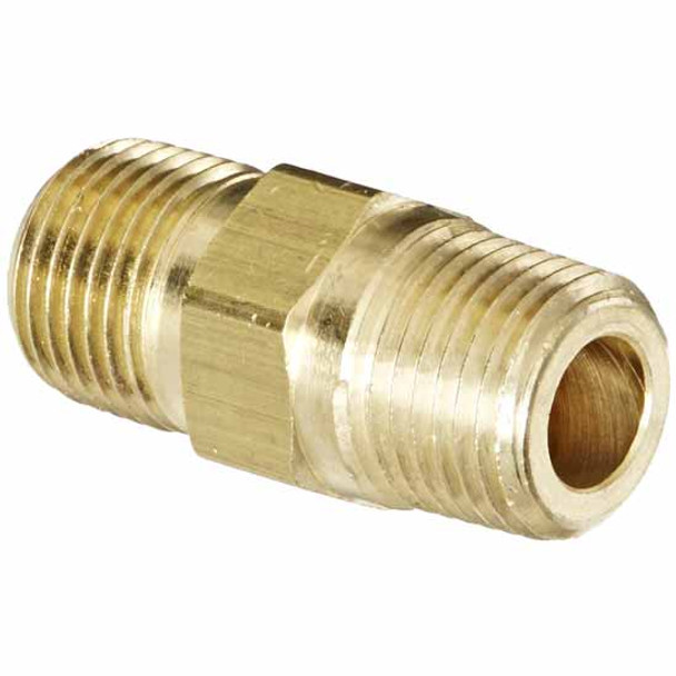 TPHD 1/8 Inch Brass Hex Nipple