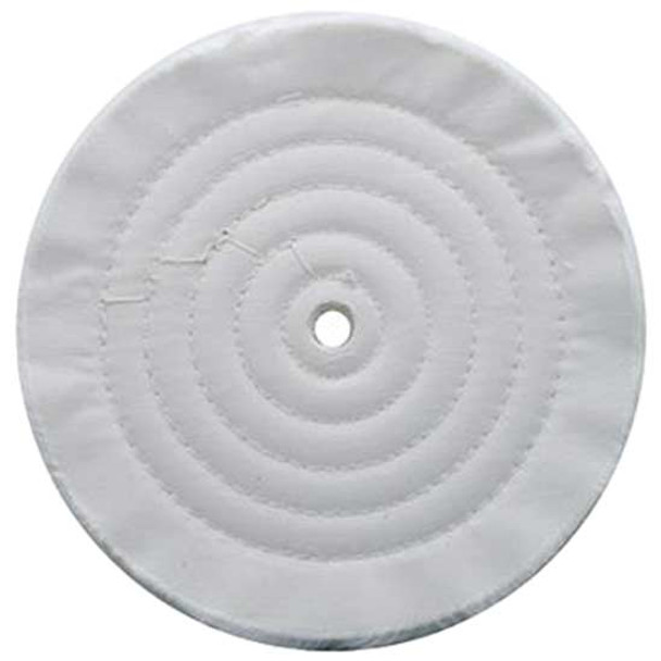 8 Inch White Soft Muslin Buff For 1/8 Inch Arbor