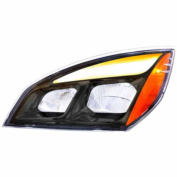 Blackout LED Headlight, Driver Side For Freightliner Cascadia 116, 126