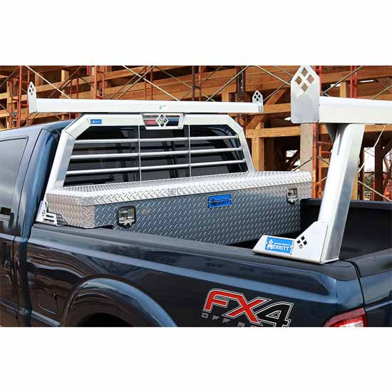 Merritt Aluminum Long Horn Utility Rack Extension, Powder Coated Satin Black Finish, Universal Fit