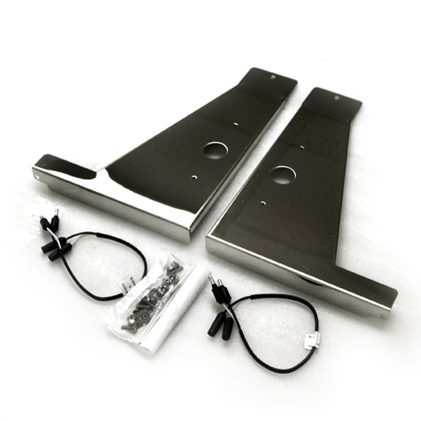 3 X 70 Inch Stainless Steel Sleeper Extension Panels W/ 2 M1 Millennium Light Holes For Peterbilt