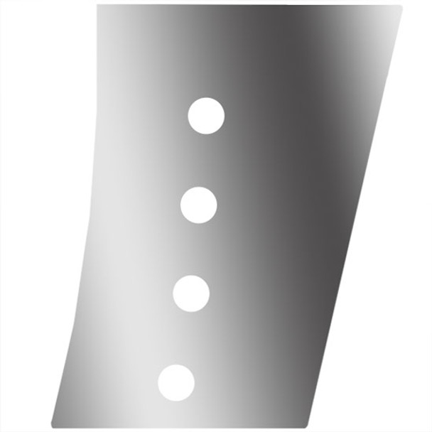 Stainless Steel Wide/Narrow Cowl Panels W/ 8 - 2 Inch Light Holes For Peterbilt 389 131 BBC
