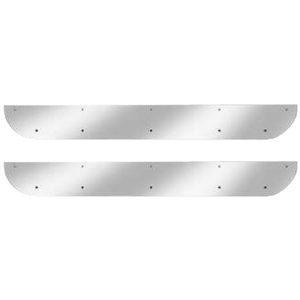 Stainless Steel Solid Door Kick Panel For Peterbilt 377, 379
