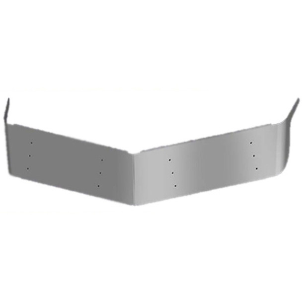 11 Inch Stainless Steel Drop Visor For Peterbilt Ultracab W/ Door-Mounted Mirrors 1997-2001