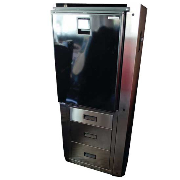 Refrigerator & 3 Door Storage W/ Trim Kit For Peterbilt 379 - Passenger Side
