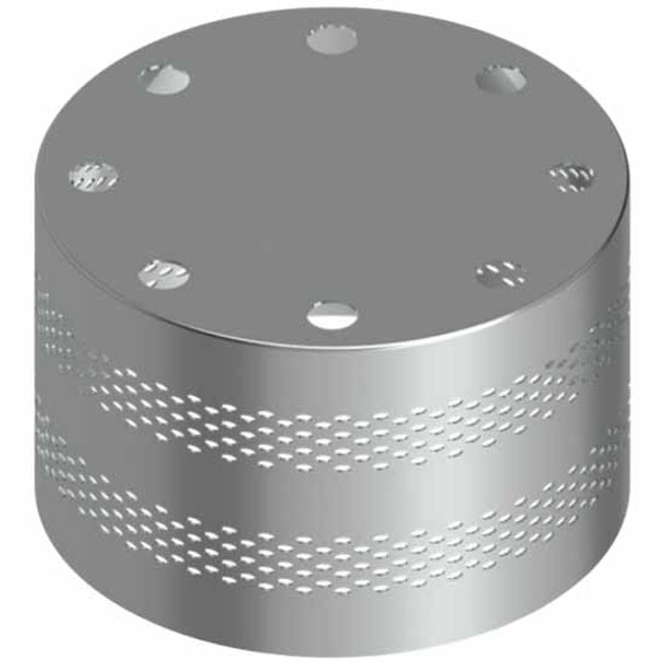 Stainless Steel Polished Hub Cover W/ Oval Vent Holes On Side For Dana Spicer Drive Axel Hub Covers