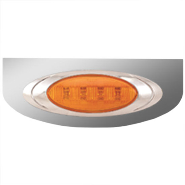 Stainless Steel Light Bracket W/ 1 P1 Amber/Amber LED