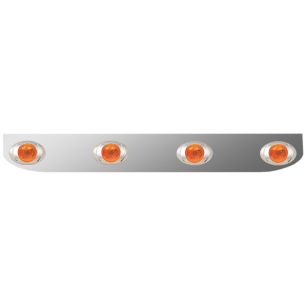 Stainless Steel Light Bracket W/ 4 P3 Amber/Amber LEDs