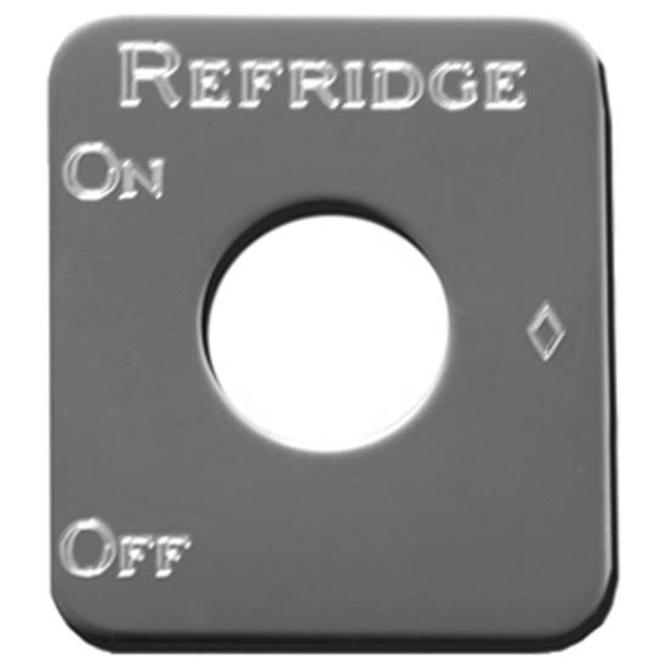 Rockwood Stainless Steel Refridge On Off Switch ID Plate For Kenworth