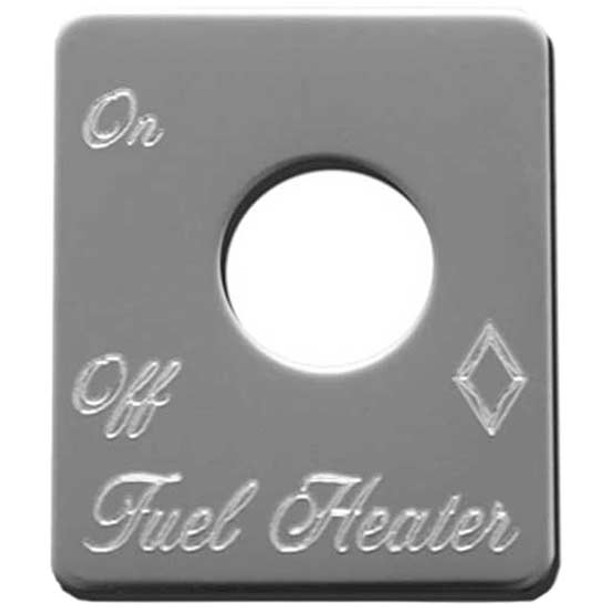 Rockwood Stainless Steel Fuel Heater Switch Trim Plate For Peterbilt