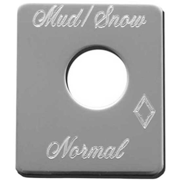 Rockwood Stainless Steel Mud/Snow Switch Trim Plate For Peterbilt