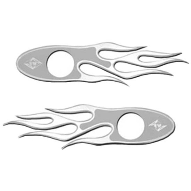 Rockwood Stainless Steel Key Hole Trim - Flames For Peterbilt Rockwood Stainless Steel Key Hole Trim - Flames For Peterbilt