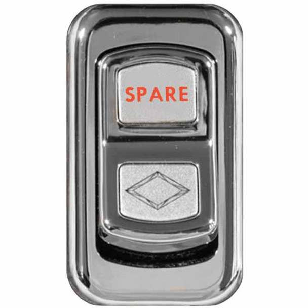 Rockwood Chrome Spare Rocker Switch Cover For Peterbilt 2006-Newer