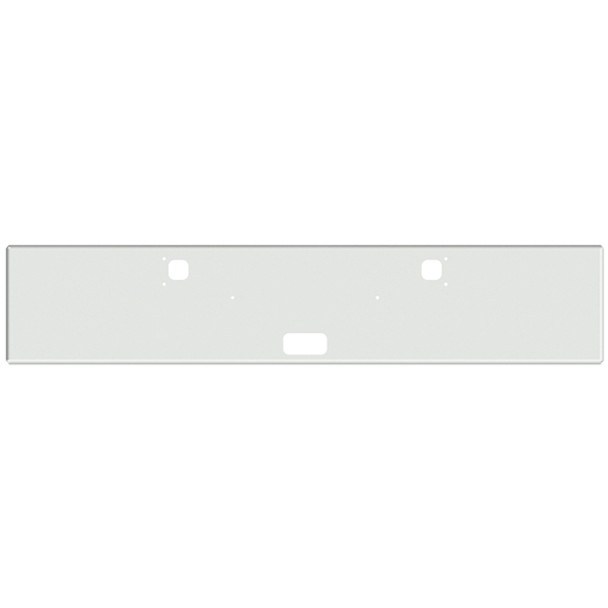 20 Inch Chrome Texas Boxed End Bumper W/ Center Step & Tow Holes For Kenworth W900
