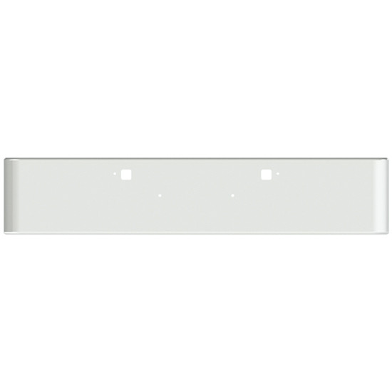 18 Inch Chrome Texas Bumper W/ Hand Formed Ends, Mounting & Tow Holes For Peterbilt 388/ 389/ 365 2007 & Newer