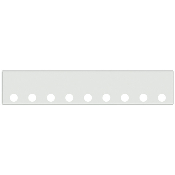 20 Inch Chrome Texas Boxed End Bumper W/ 9 Round 4 Inch Light Holes