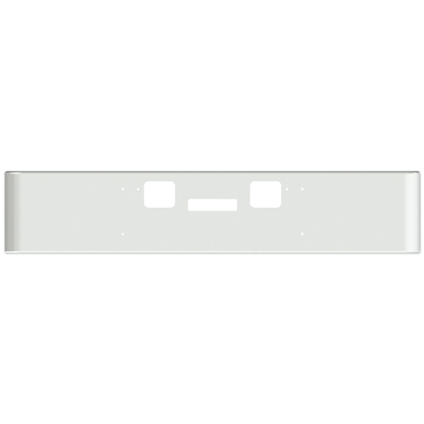 22 Inch Chrome Texas Rolled End Bumper W/ Step & Tow Holes For Freightliner Classic XL 2008-2010