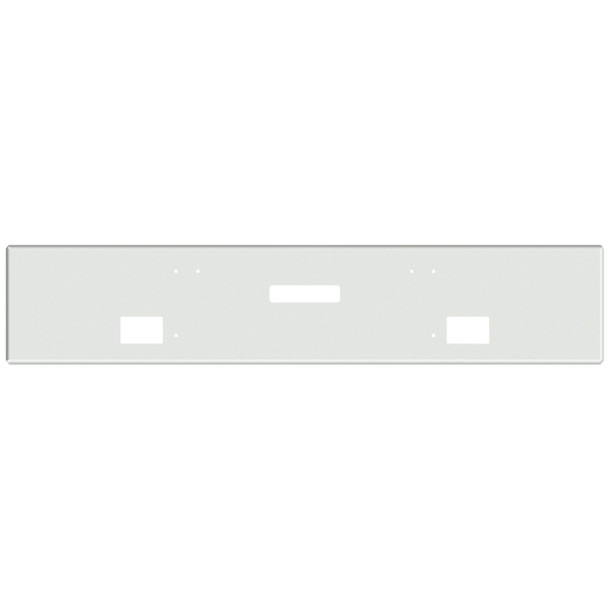 18 Inch Chrome Boxed End Bumper W/ Square Fog Light & Tow Holes For Freightliner Classic XL 2008-2010