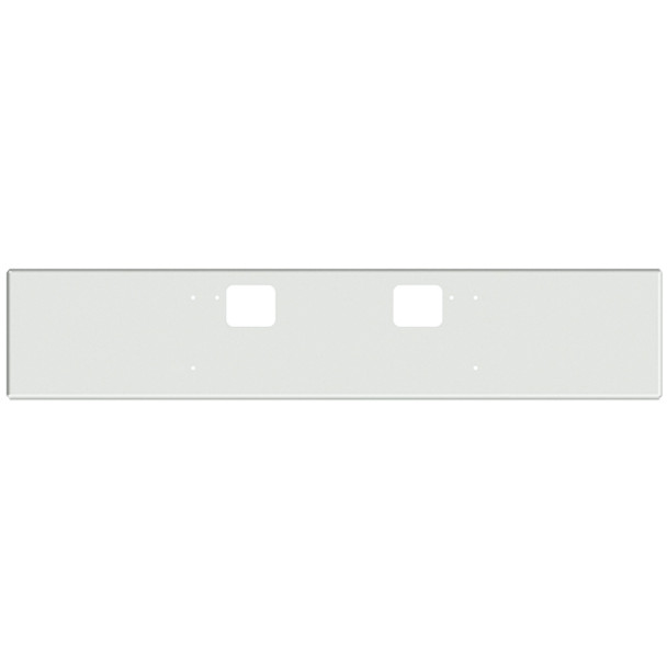 18 Inch Chrome Boxed End Bumper W/ Step Holes For Freightliner Classic XL 2008-2010