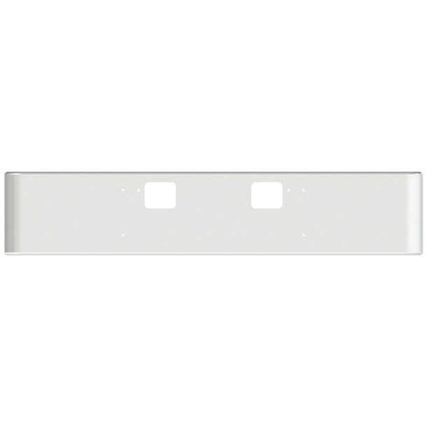 18 Inch Chrome Texas Rolled End Bumper W/ Step Holes For Freightliner Classic XL 2008-2010
