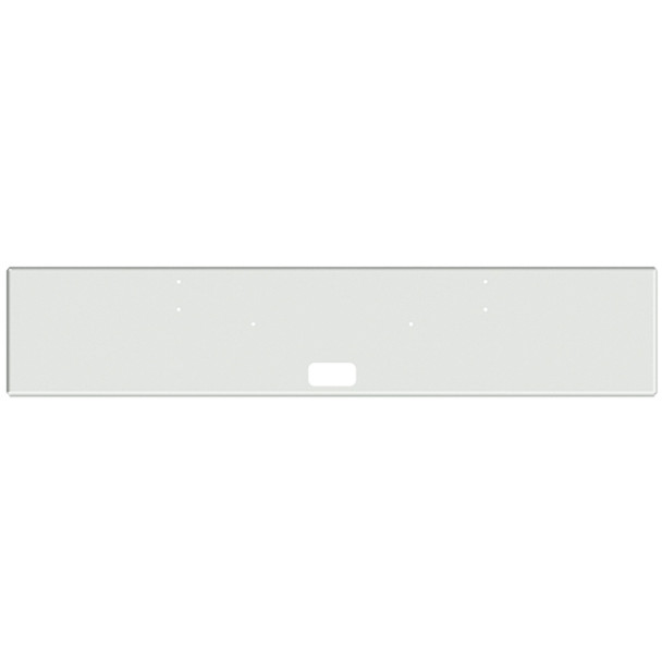 22 Inch Chrome Texas Boxed End Bumper W/ Center Step Cutout For Kenworth W900