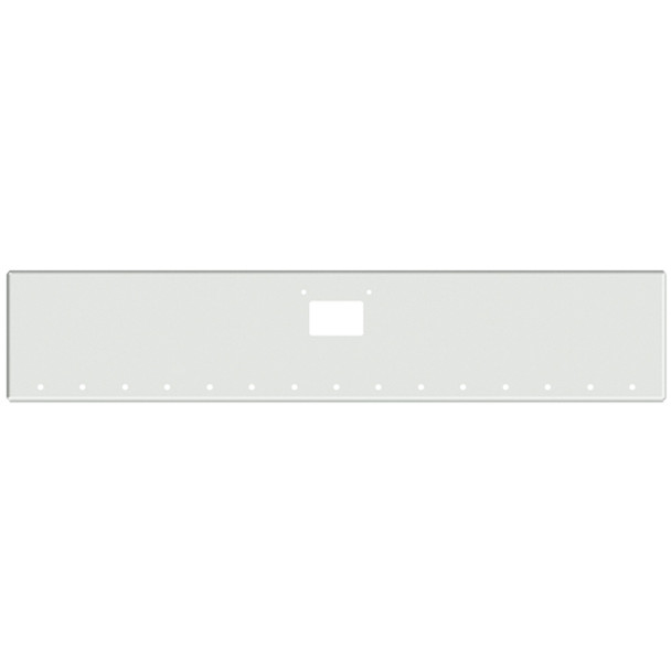 20 Inch Chrome Boxed End Bumper W/ Tow, License Plate, 15 - 3/4 Inch Light Holes For Peterbilt 379 20 Inch Chrome Boxed End Bumper W/ Tow, License Plate, 15 - 3/4 Inch Light Holes For Peterbilt 379