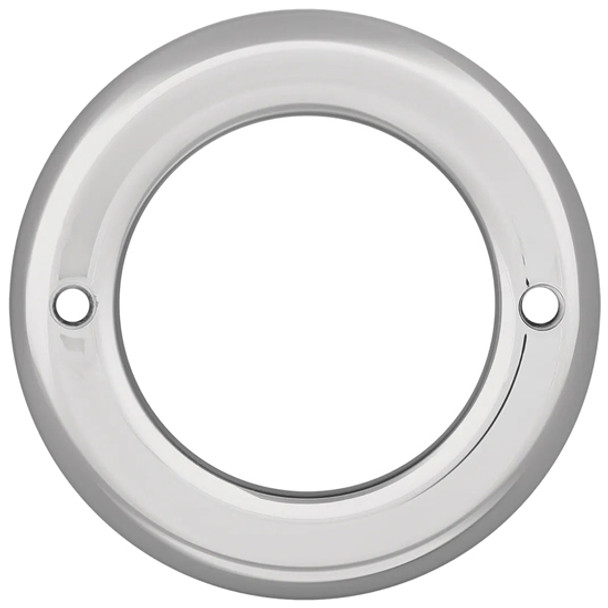 2.5" Round Light Chrome Bezel