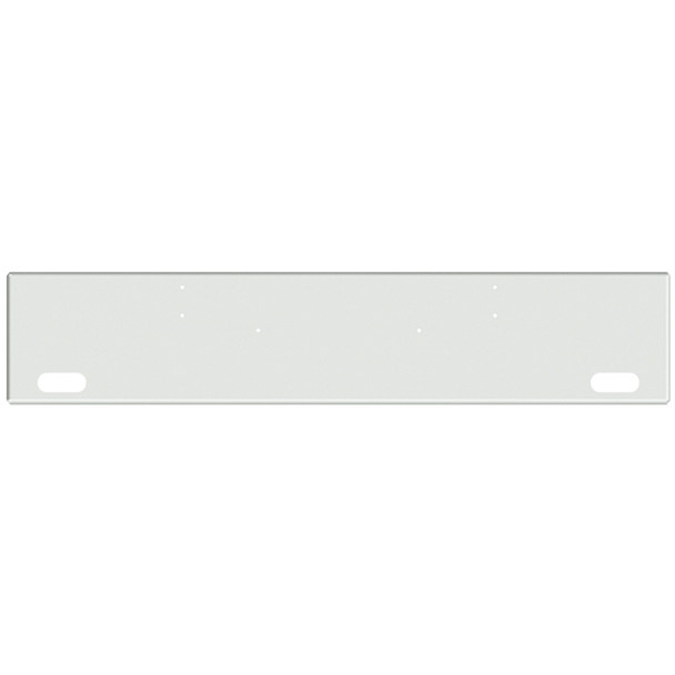 18 Inch Chrome Texas Boxed End Bumper W/ 2 Oval Light Holes For Kenworth W900B, W900L