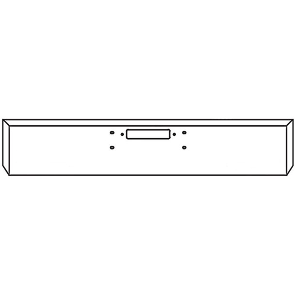 18 Inch Chrome Boxed American Eagle Bumper W/ Tow Holes For Western Star 4900