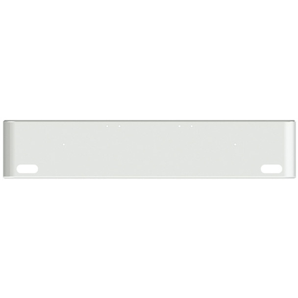 20 Inch Chrome Texas Rolled End Bumper W/ 2 Oval Light Holes For Freightliner Classic XL 2002-2007