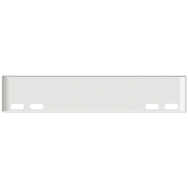 22 Inch Chrome Texas Rolled End Bumper W/ 4 Oval Light Holes For Freightliner Classic XL 2008-2010