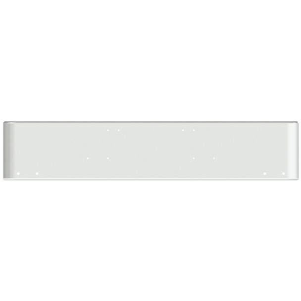 20 Inch Chrome Steel Texas Square Bumper W/ Mounting Holes Only 4 - 3/4 Inch Light Holes For Freightliner FLD Classic & Cabover SFA 1984-1999