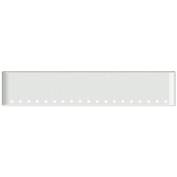 20 Inch Chrome Steel Texas Square Bumper W/ Mounting Holes Only 19 M3 Or P3 Light Holes For Freightliner FLD Classic & Cabover SFA 1984-1999