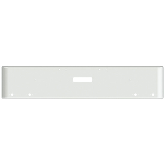 18 Inch Chrome Steel Texas Square Rolled End Bumper W/ Mounting & Tow/Hitch Holes 4 M1 Millennium Light Holes For Freightliner Classic 2002-2007