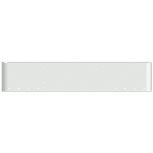 22 Inch Chrome Steel Texas Square Bumper W/ Mounting Holes Only 8 - 3/4 Inch Light Holes For Freightliner FLD Classic XL 2008-2010
