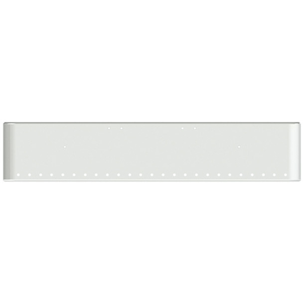 20 Inch Chrome Steel Texas Square Bumper W/ Mounting Holes Only 25 - 3/4 Inch Light Holes For Freightliner Classic 2002-2007