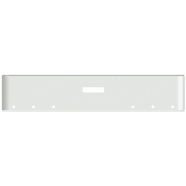 22 Inch Chrome Steel Texas Square Bumper W/ Mounting & Tow/Hitch Holes 6 M1 Millennium Light Holes For Freightliner Classic 2002-2007