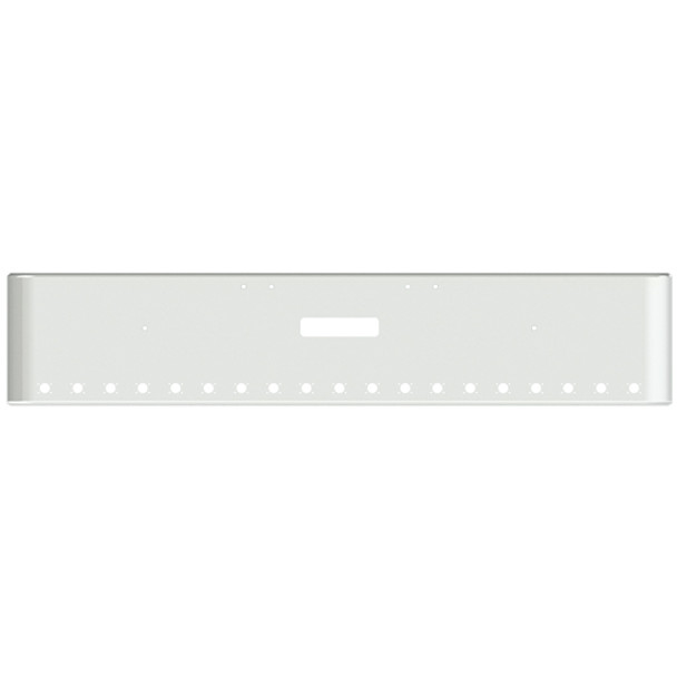 22 Inch Chrome Steel Texas Square Bumper W/ Mounting & Tow/Hitch Holes 19 M3 Or P3 Light Holes For Freightliner Classic 2002-2007