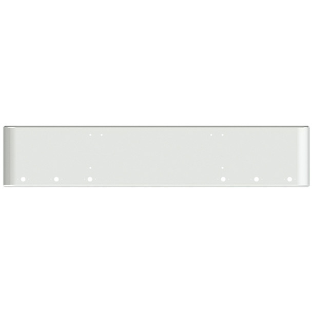 18 Inch Chrome Steel Texas Square Rolled End Bumper W/ Mounting Holes Only 6 M1 Millennium Light Holes For Freightliner FLD Classic XL 2008-2010
