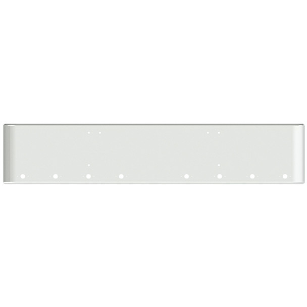 18 Inch Chrome Steel Texas Square Rolled End Bumper W/ Mounting Holes Only 11 M1 Millennium Light Holes For Freightliner FLD Classic XL 2008-2010