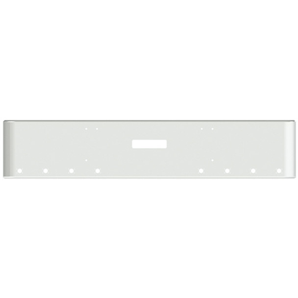 20 Inch Chrome Steel Texas Square Bumper W/ Mounting & Tow/Hitch Holes 8 M3 Or P3 Light Holes For Freightliner FLD Classic XL 2008-2010