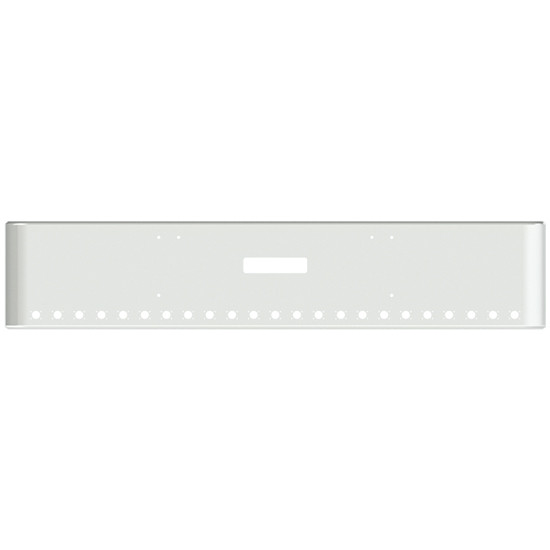 20 Inch Chrome Steel Texas Square Bumper W/ Mounting & Tow/Hitch Holes 23 M3 Or P3 Light Holes For Freightliner FLD Classic XL 2008-2010