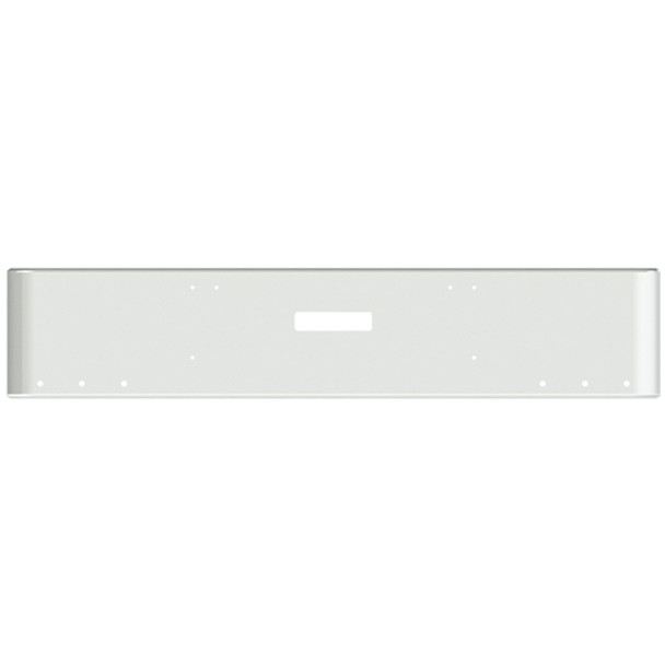 22 Inch Chrome Steel Texas Square Bumper W/ Mounting & Tow/Hitch Holes 6 - 3/4 Inch Light Holes For Freightliner FLD Classic XL 2008-2010