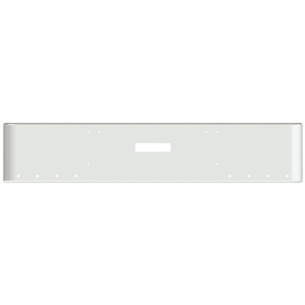 22 Inch Chrome Steel Texas Square Bumper W/ Mounting & Tow/Hitch Holes 8 - 3/4 Inch Light Holes For Freightliner FLD Classic XL 2008-2010
